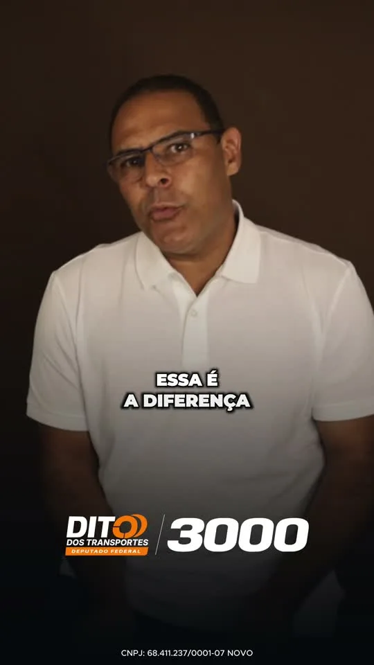 Dito durante seu manifesto